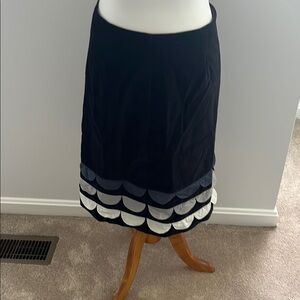 Elegant Black and White Skirt